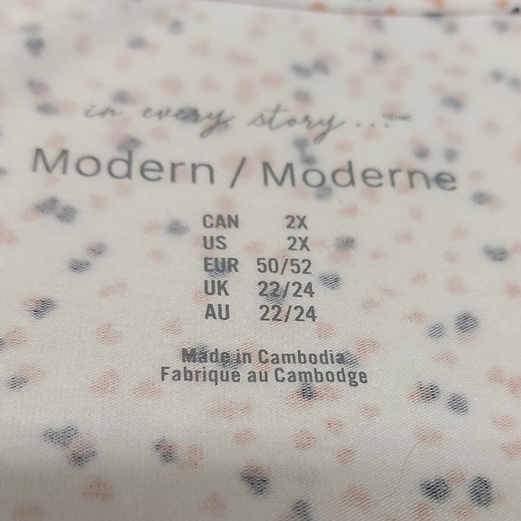 😺 Penningtons In Every Story Shirt 2x Tiny Hearts Soft and Comfortable - Picture 3 of 6